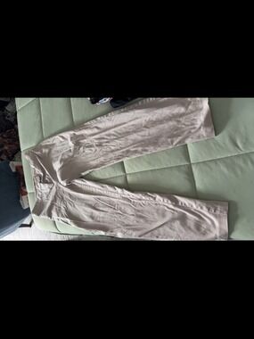 Tribella Cream Wide Leg Pull-On Pants Women’s Size 12 Relaxed Fit